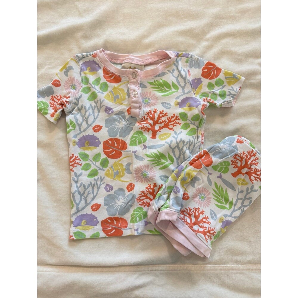 The Beaufort Bonnet Company Tropical Fish Pajama Set 2T